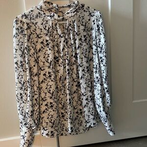 White and black camisole
